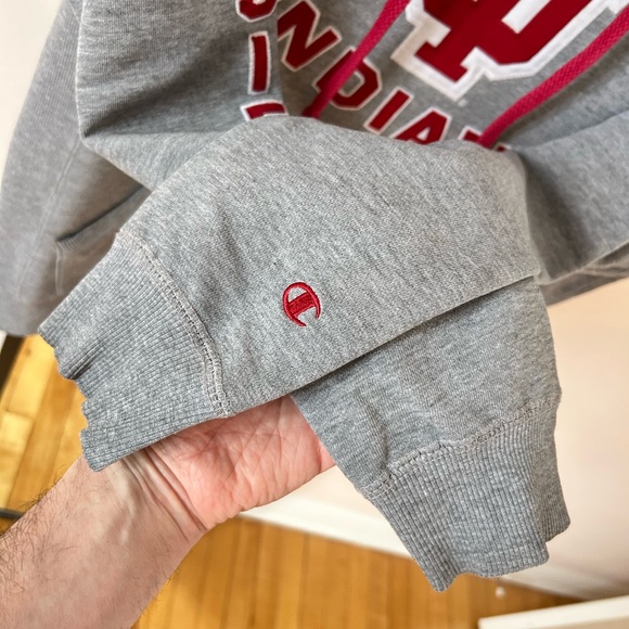 Vintage Y2K Indiana Hoosiers Champion hoodie sweater sweatshirt collegiate NCAA - Picture 7 of 16